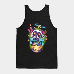 Spooky panda boba tea Tank Top